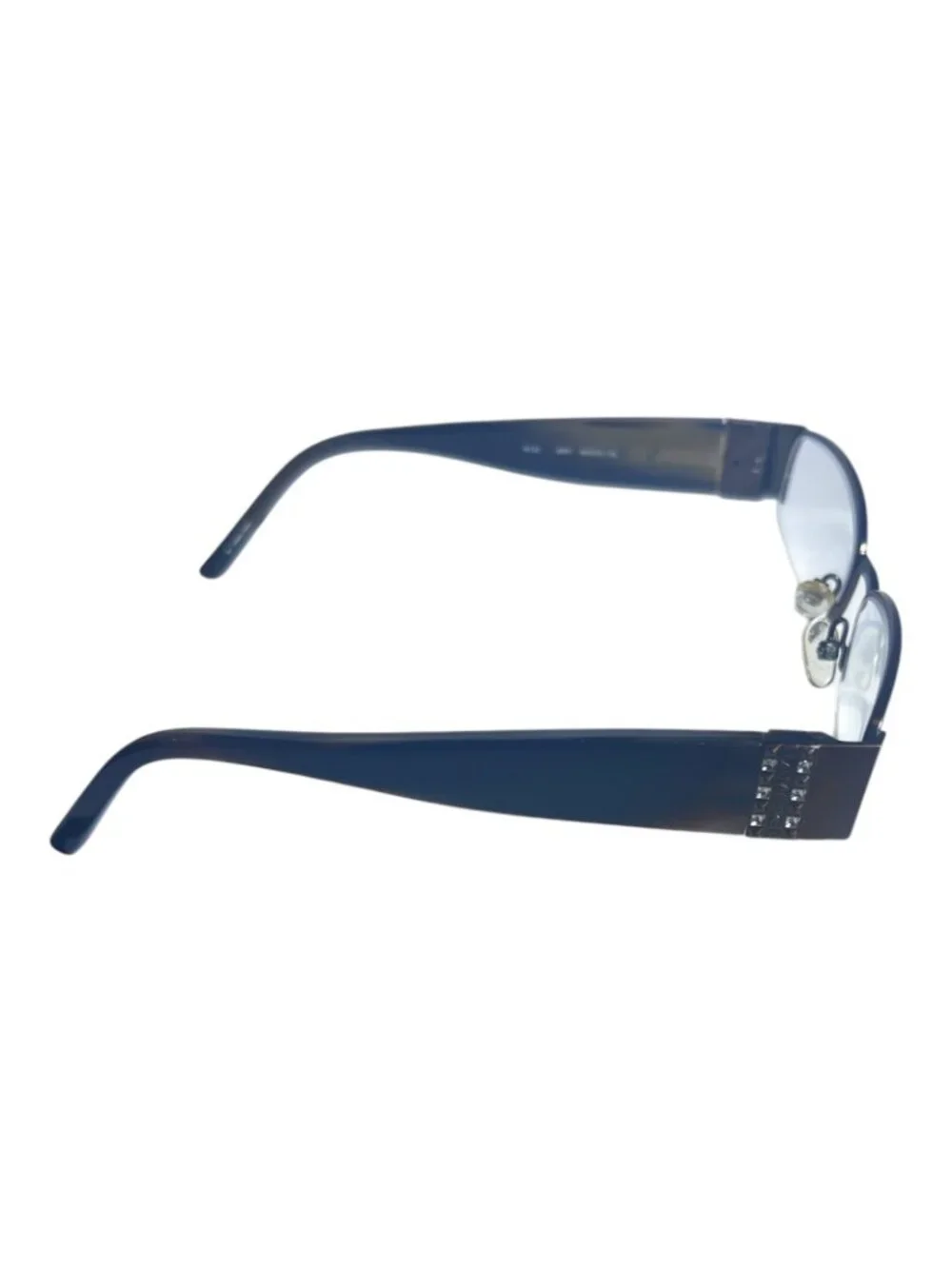Rampage R132 Brown Semi Rimless Eyeglass Frames Only 50-16-135 Spring Hinge